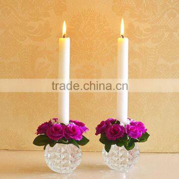 Pujiang wholesales elegant table decoration crystal tealight candle holder CSC-0002