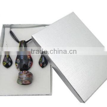 cheap wholesale murano glass jewelry set