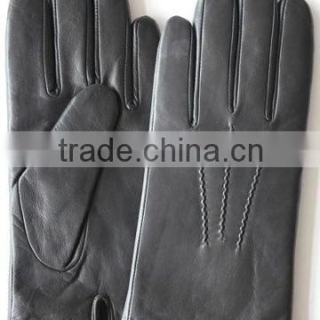 men wearing leather gloves