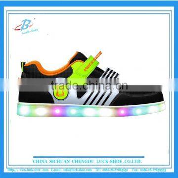 latest cool design kids LED shoe, wholesale kids LED skate shoe, KIDS LED sport shoe with factory prcie