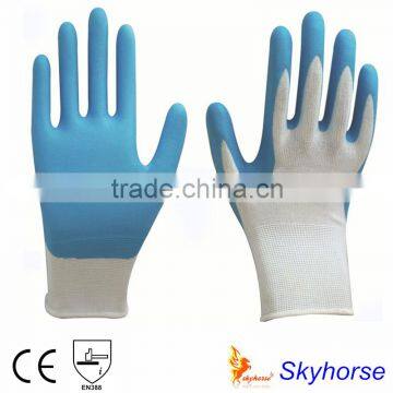 13G Polyester Shell Nitrile Foam Coated Saftey Work Gloves