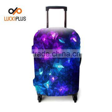 Luckiplus Elastic Transfer Printed Trolley Case Cover Unique Technology Luggage Cover