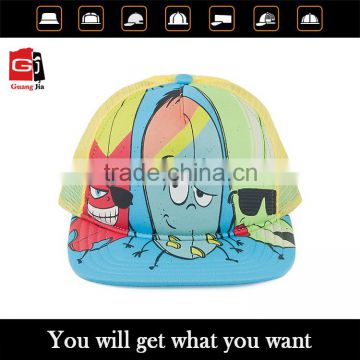 OEM/ODM 2015 new arrival hot sale cartoon cute trucker caps kids wholesale