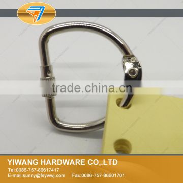 Factory direct sale high quality nickel D shape binding ring with screw