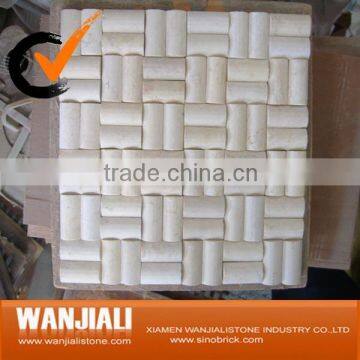 White marble wall panel