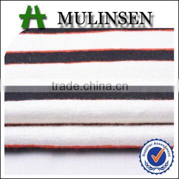 Shaoxing Mulinsen knit stripe wholesale cheap price 100% viscose fabric