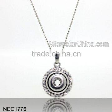 Fashion Jewellery  China Trending Hot Products Charm Necklaces Wholesale Snap Button Jewelry