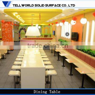 Hot sale! modern simple design fast food restaurant furniture