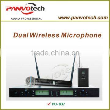 UHF wireless microphone for stage performance