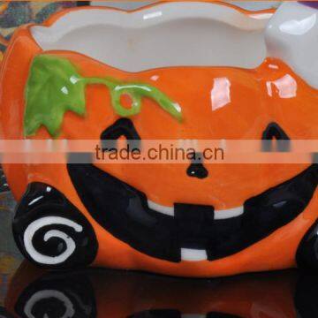 Creative Lovely Cartoon Halloween Pumpkin Model of Kids Gift Ice Cream Ceramic Mug