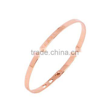 Memories Bangles With Customize Design Word 'FEARLESS' With 4mm/7mm Width photo-2