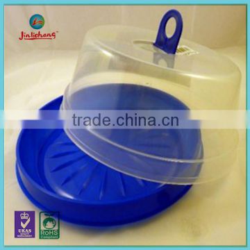 custom Disposable plastic clear round cake box