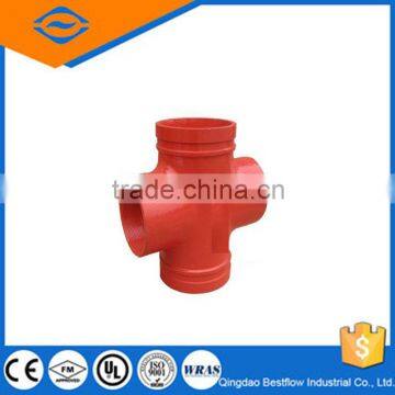 20% discounted galvanized ductile iron pipe fitting/ductile iron threaded cross