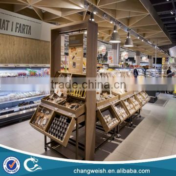 supermarket display stand and display rack for vegetable and fruit