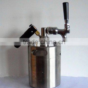 2015 new style #304 mini keg with regulator system