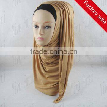 38 Colors High Quality Plain Jersey Scarf Solid Color Muslim Shawl Hijabs