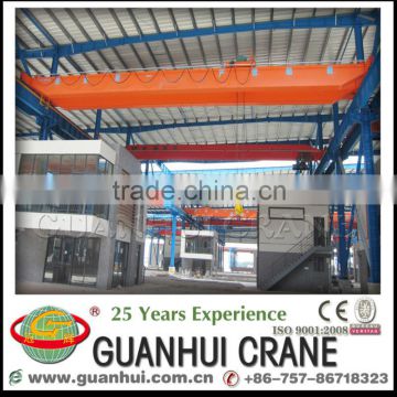 Guanhui 2016 new design LH double girder 50 ton crane for sale