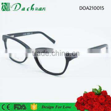 Simple design classic black handmade acetate optical frames spectacle