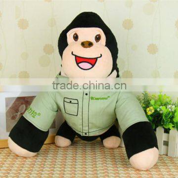 Kanou Company Customize 6" Stuffed Animal Long Arms Monkey With T-shirt LOGO Print