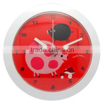 10" plastic wall clock with cartoon picture