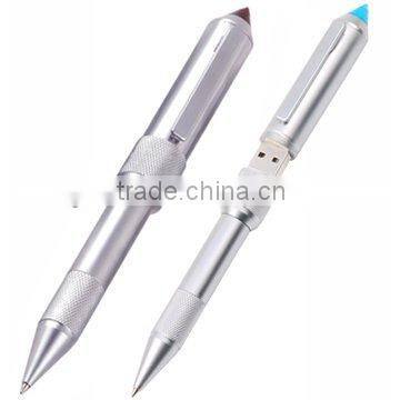 New style muntifunction pen usb drive for gifts and promation,pen usb drive with laser for boys and girls