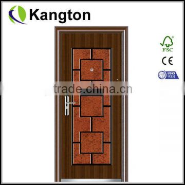 Exterior steel security door french door