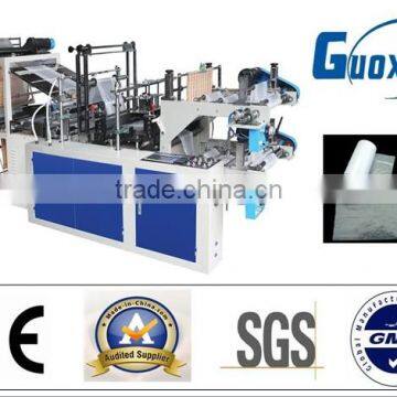 DZB Series Automatic Plastic T-shirt Perforated Bag on roll Making Machine(Double Layer)