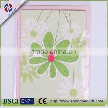 Wholesale High Quality Cute Flower Customized Greeting Card