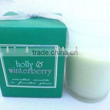 aroma scented gift candle in jar