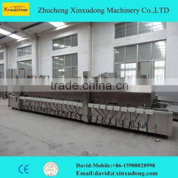 continuous conveyor belt frying machine fryer