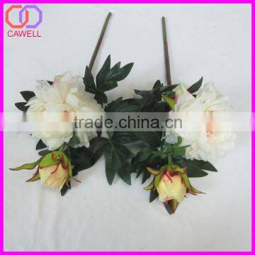 wholesale 2 heads artificial silk peony flower