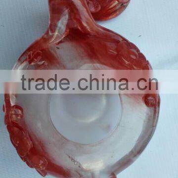 Decorative Handmade Smleting Stone Crystal Teapot Carving