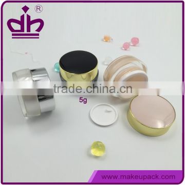 5g/10g mini cosmetic cream sample jar with screw cap