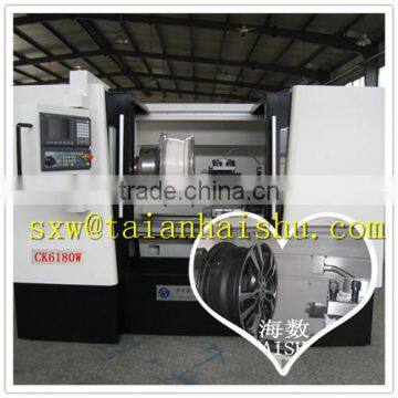 China Tai'an CK6187W Alloy CNC Rim Repair Lathe Machine With Digitizer Probe /Repair Car Wheel Lathe Price
