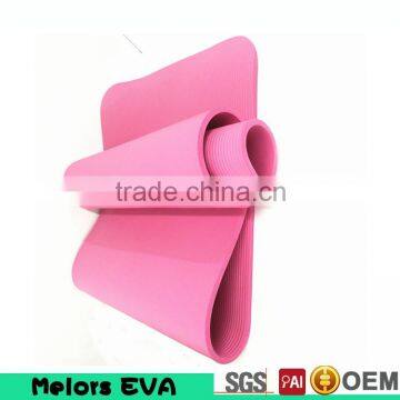 Melors Washable 10mm Thick NBR Non-slip Exercise Fitness Yoga Mats Extra Long 72 Inch With Carry Strap photo-2