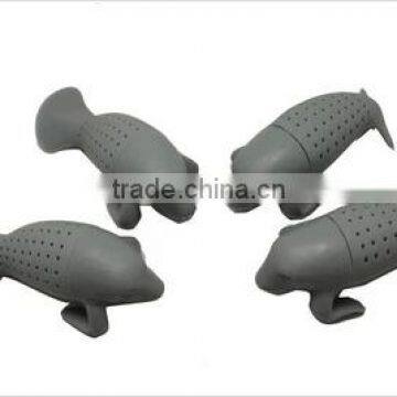 Convenience Silicone Manatea Tea Infuser Strainers Infuser Mana Leaf Filter Manatee Diffuser photo-2