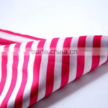 Fabric wholesale Latest design 96 polyester 4 spandex fabric pongee waterproof stripe fabric price per yard