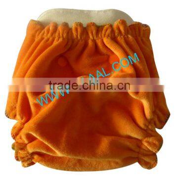 Reusable washable Bamboo Velour PUL breathable baby Cloth diaper nappy