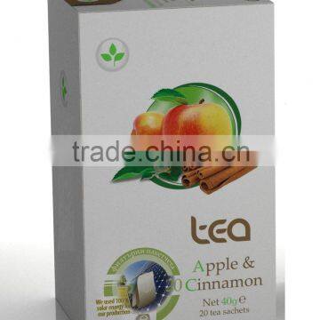 Natural Apple and Cinnamon Tea. Private Label Available. Made in EU.