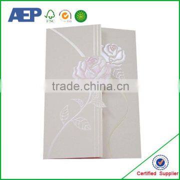 Customized Cheap Wholesale Bride Groom Invitation Card