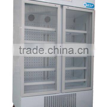 8-20 degree scientific and pharmacy use freezer glass door CFC free refrigerant