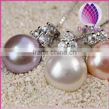 2015 fashion natrual freshwater 9-10mm pearl pendant for necklace