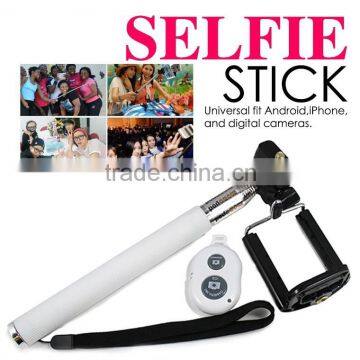 Factory Supply Wireless Bluetooth Selfie Stick Monopod With Shutter Remote