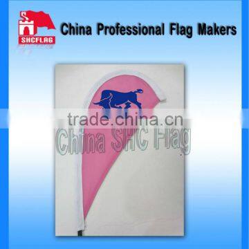 Indoor Banner Decorative Beach Flag With Fiberglass Rod