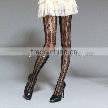 Nylon and Spandex Beauty Lady Black Tube Pantyhose