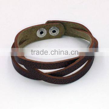 Make personalized leather wrap bracelets in China