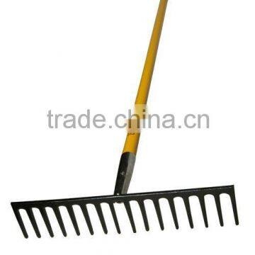 fibreglass handle forged road rake