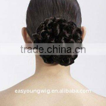 Curly hair chignon hair piece, wiggery,bun hairpiece fake