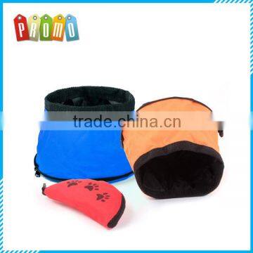 Promotional Colorful Waterproof Oxford cloth Collapsible Water pet Bowl