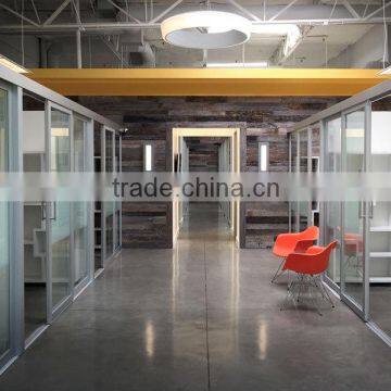 Lowest Cost Aluminum Frame Wall Glass Office High Partitions photo-5